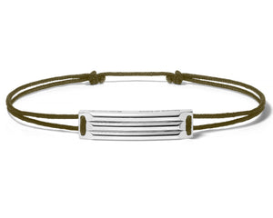 godron khaki cord bracelet le 5g